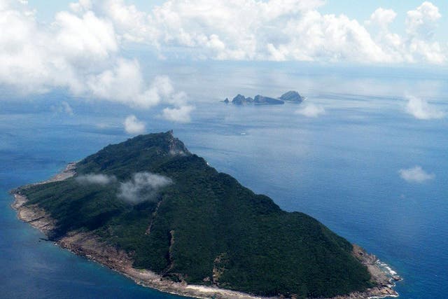 The disputed Senkaku islands