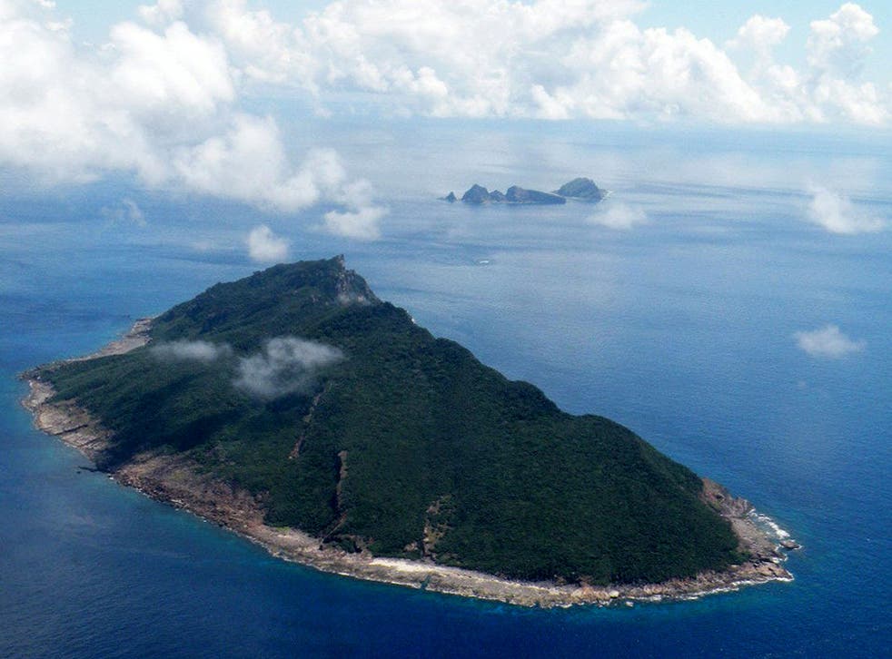 The disputed Senkaku islands