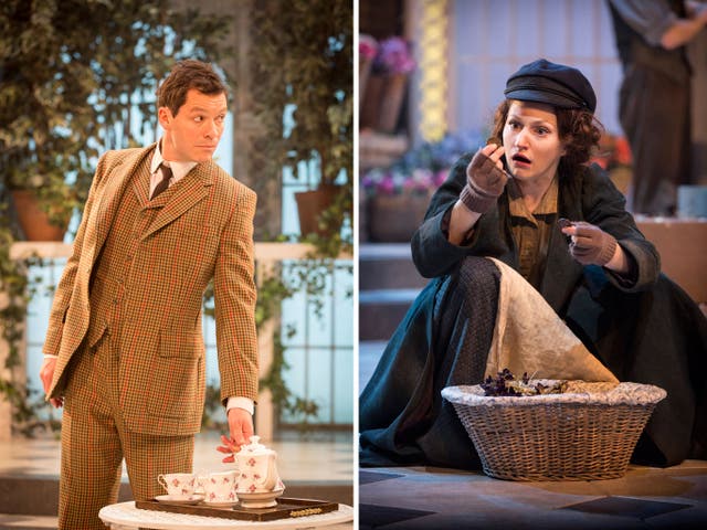 Dominic West's Henry Higgins is overshadowed on stage by emerging talent Carly Bawden's Eliza Doolittle