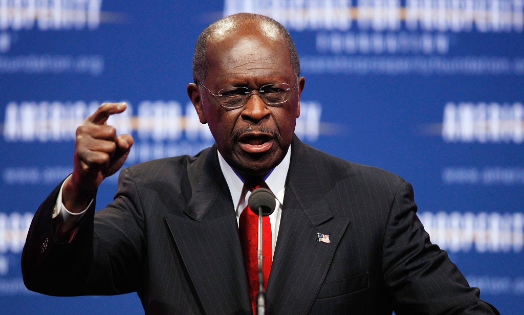 Republican presidential candidate Herman Cain is a resident of the wealthy suburb