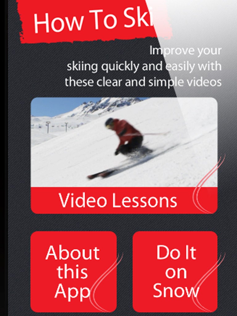 Pocket instructors: the ski app offers video guides