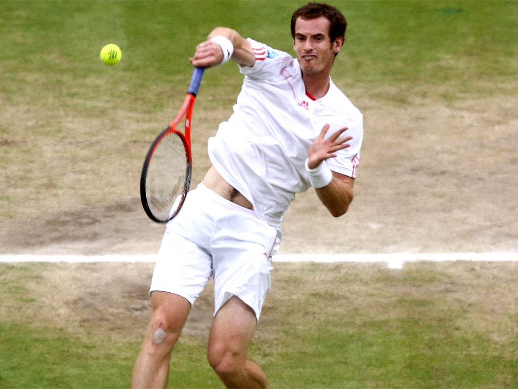 Andy Murray on his way to defeat in the 2012 Wimbledon final