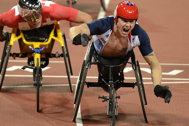9 September 2012: British Paralympian David Weir made it four wins from four events at London 2012.

The 33-year-old also won the 5,000m, 1500m and 800m, matching Sarah Storey as Britain's most successful athlete at the Games.