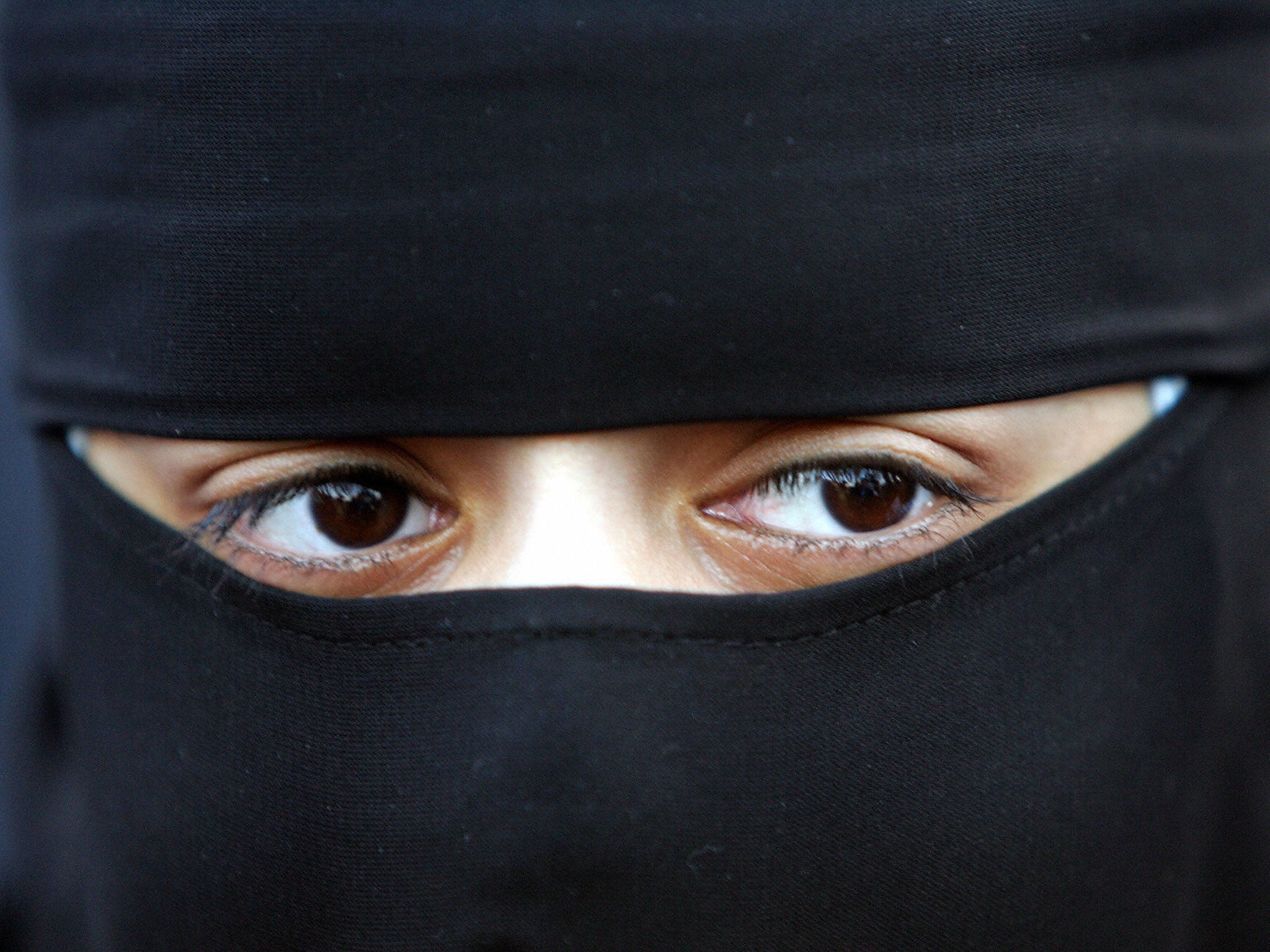 A Muslim woman in Blackburn, north-west England