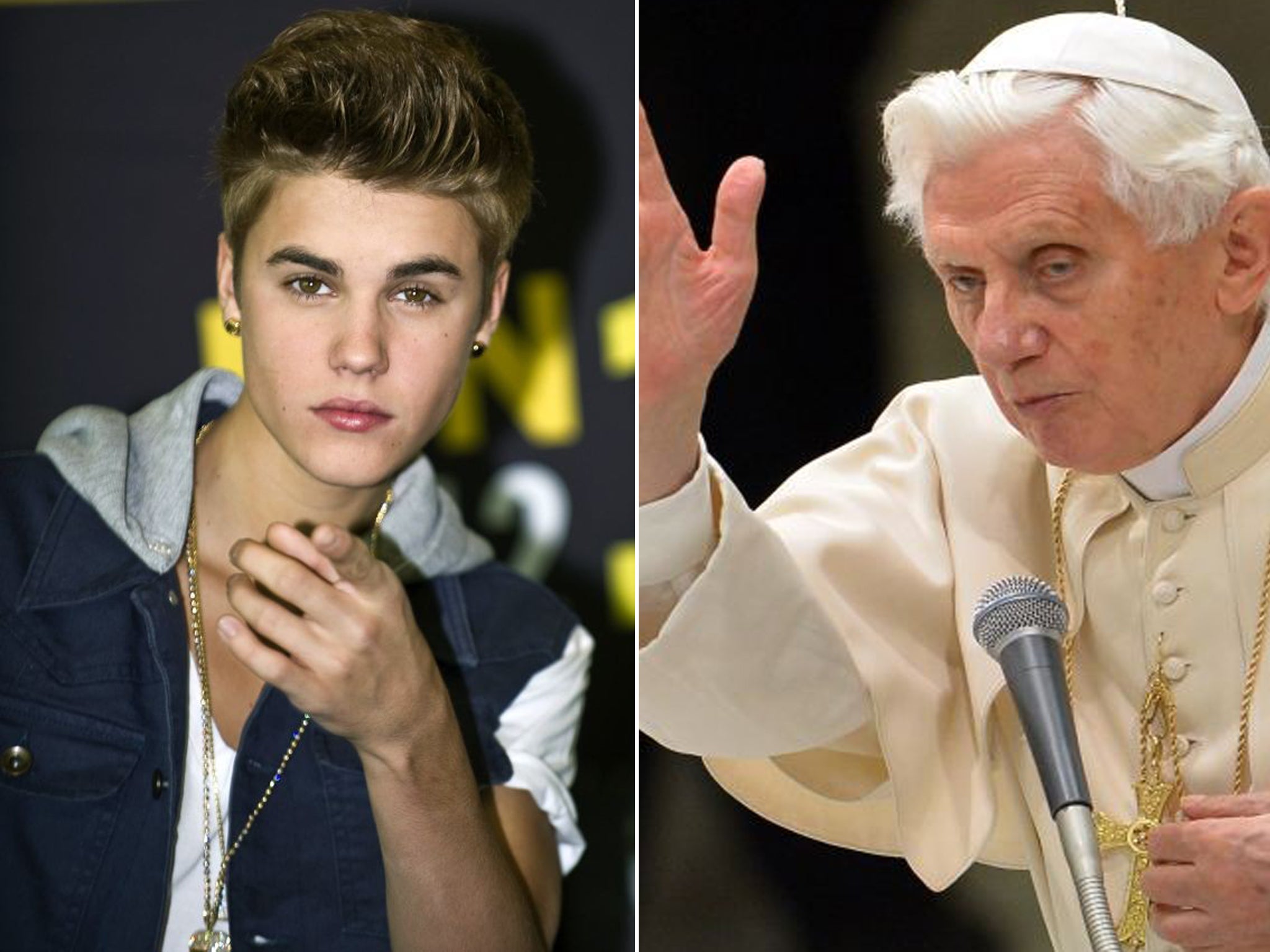 While Canadian singer-songwriter Bieber has roughly 15 times as many followers - 31.7 million - the Vatican newspaper said Benedict had beaten Bieber on retweets