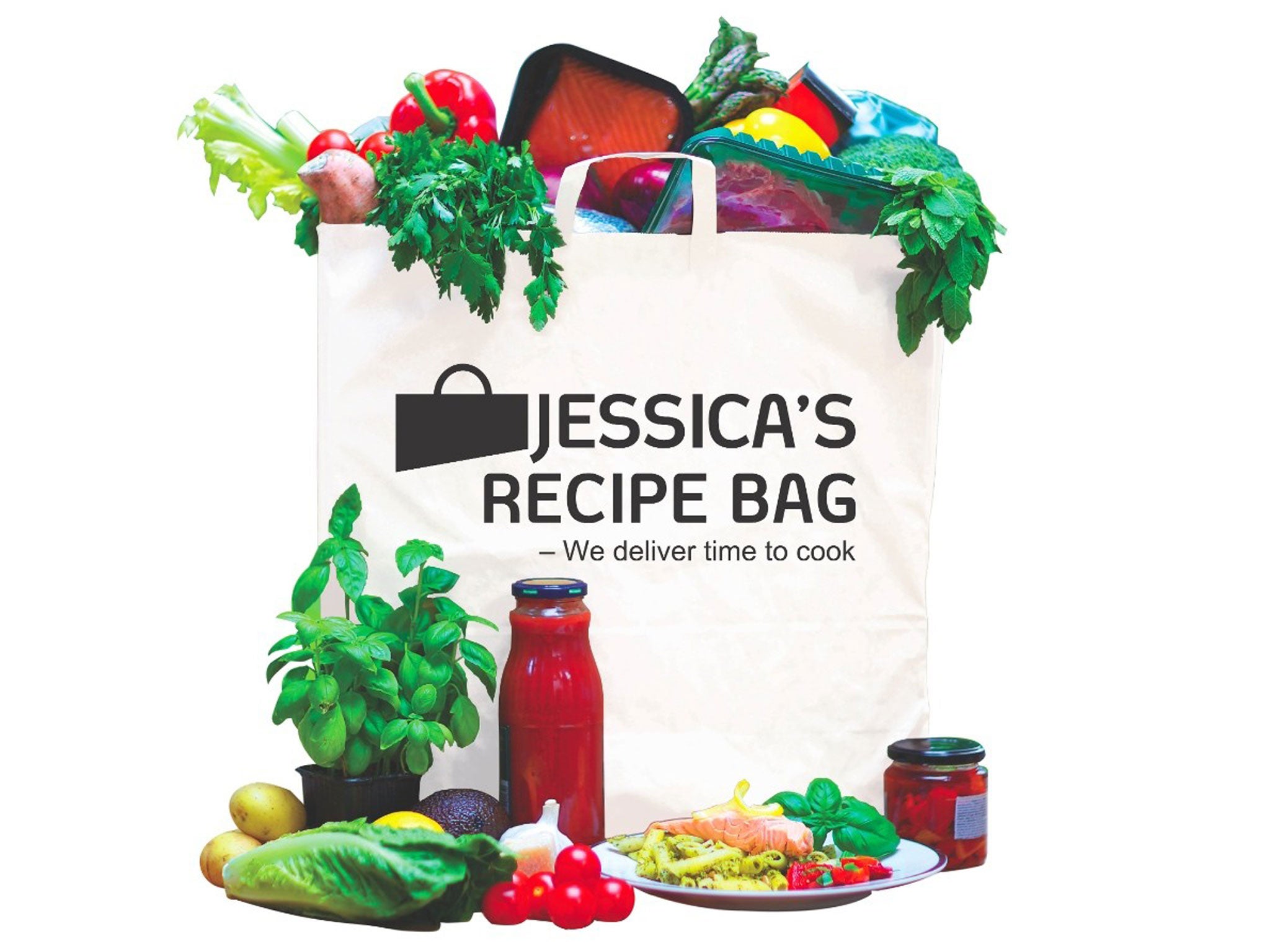 Jessica's recipe bag: 'There were vegetables, there was cheese, there was meat, there was fish – there was even a lime for my gin and tonic. The cost? £69.'