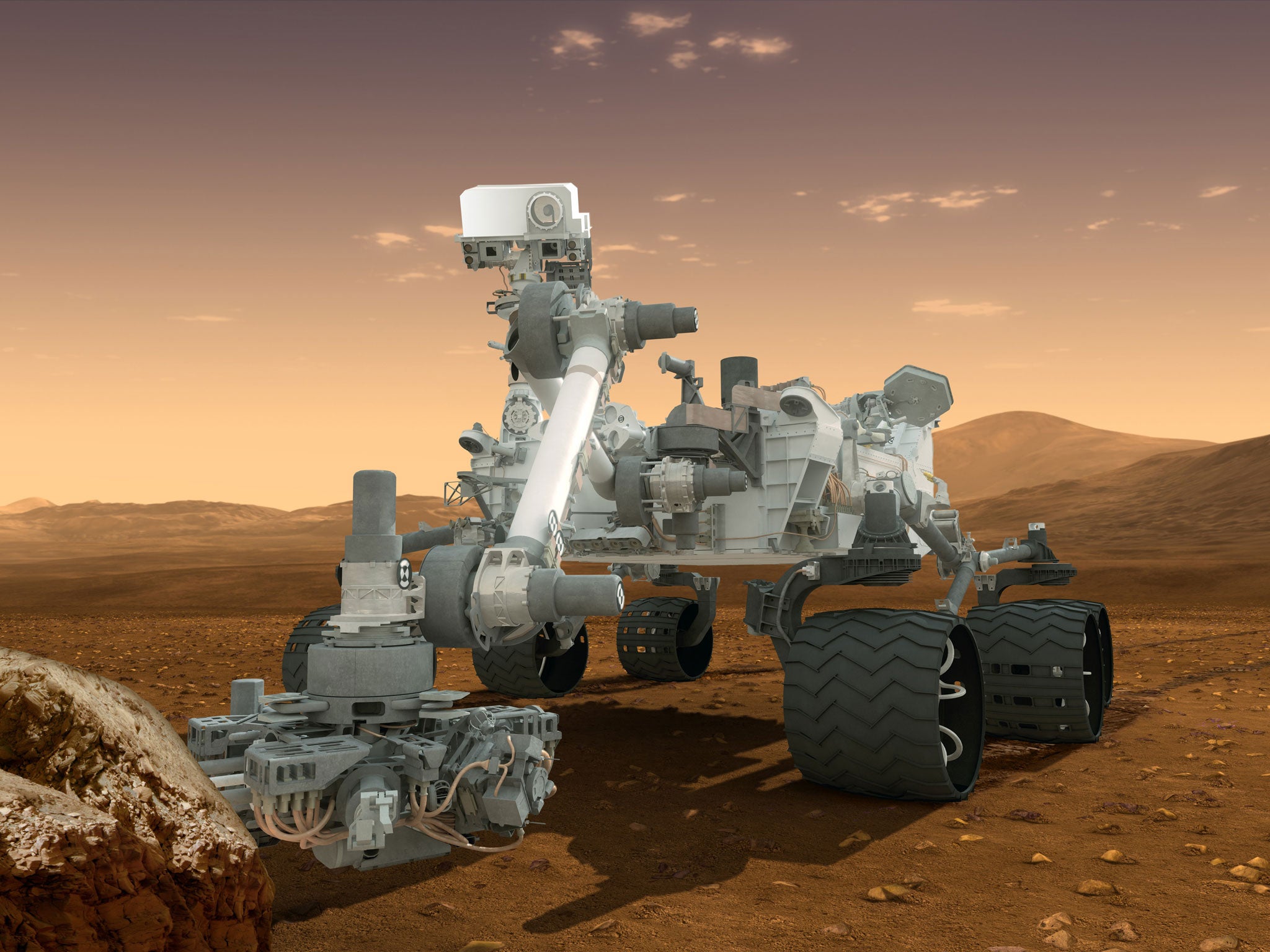 2012 breakthroughs: Curiosity rover landing system