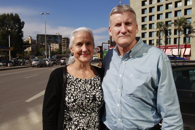 Mark and Debra Tice, the parents of Austin Tice, an American journalist who has been missing in Syria since August 2012
