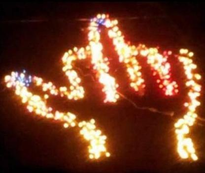 The controversial 2012 Christmas lights display of Sarah Childs, LA.
