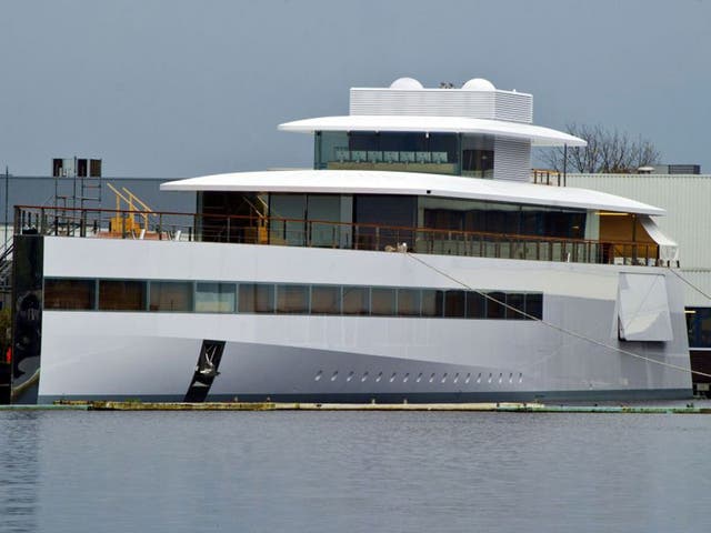 The yacht ordered by the late Steve Jobs and designed by Philippe Starck