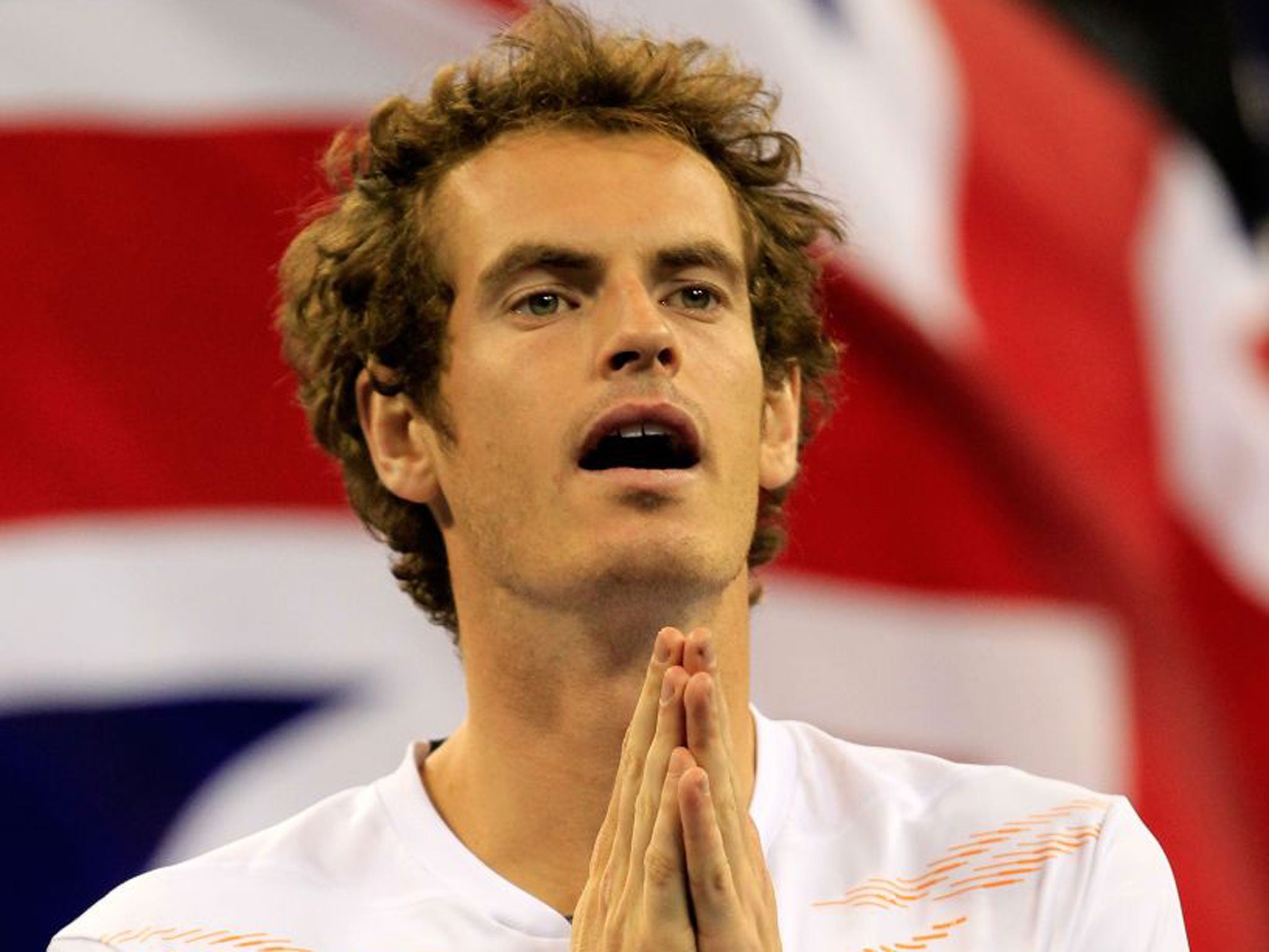Andy Murray reacts to winning the US Open in New York in September