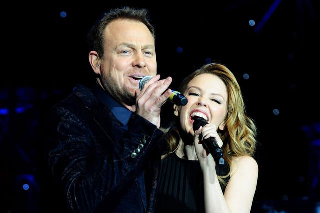 Together again: Jason Donovan and Kylie Minogue