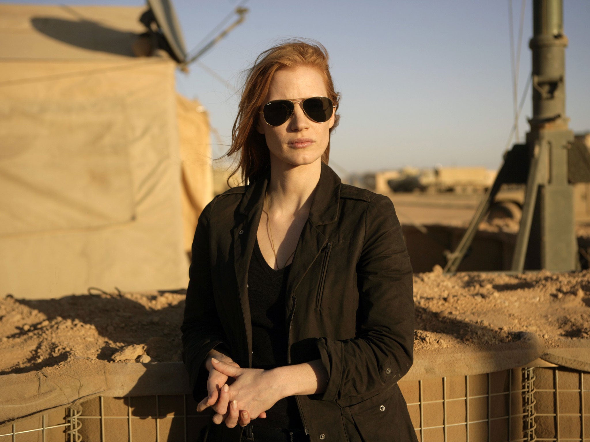 On the hunt: Jessica Chastain stars as CIA agent Maya in action thriller, Zero Dark Thirty