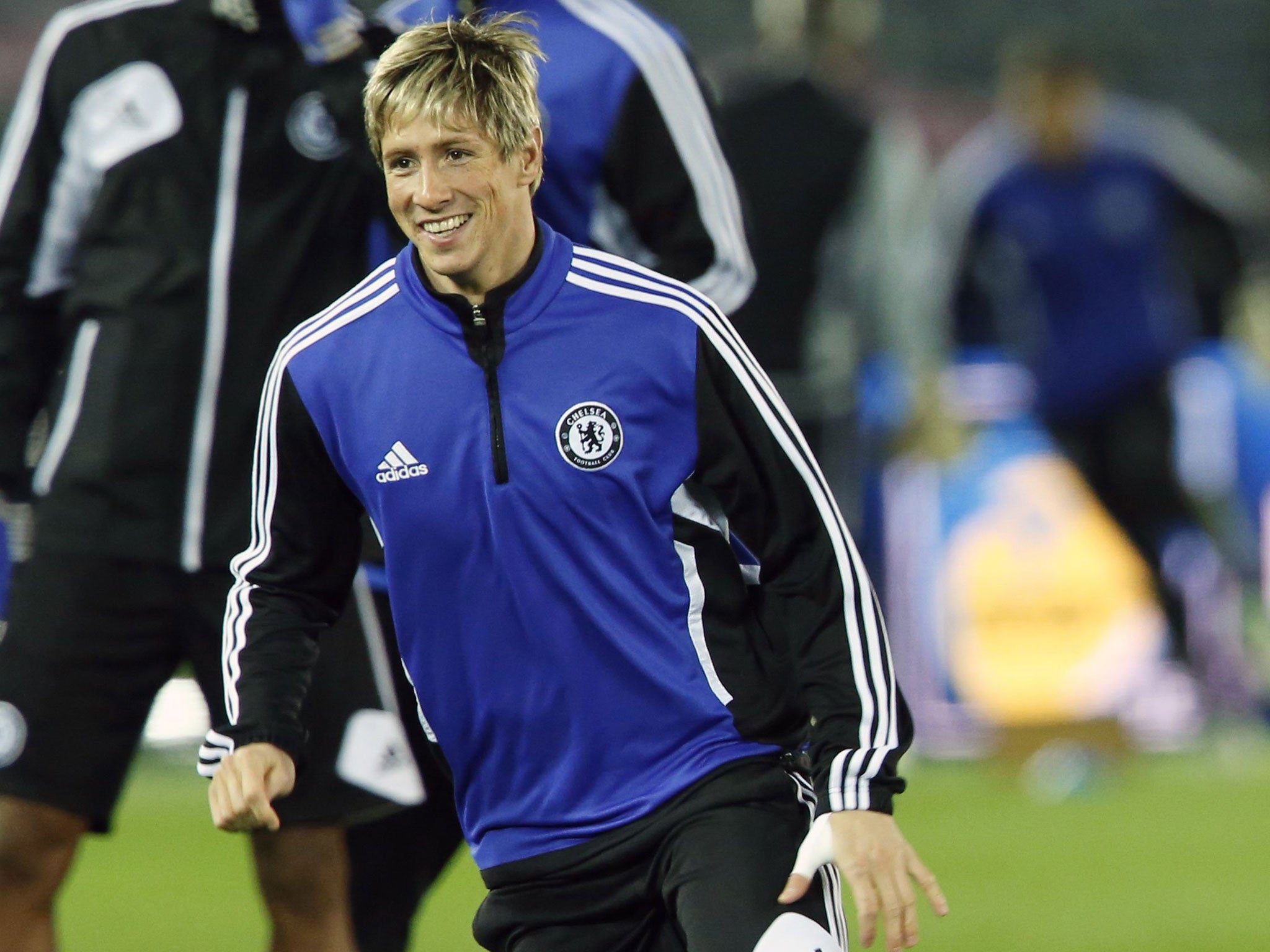 One up front: Lack of other strikers has kept Fernando Torres playing