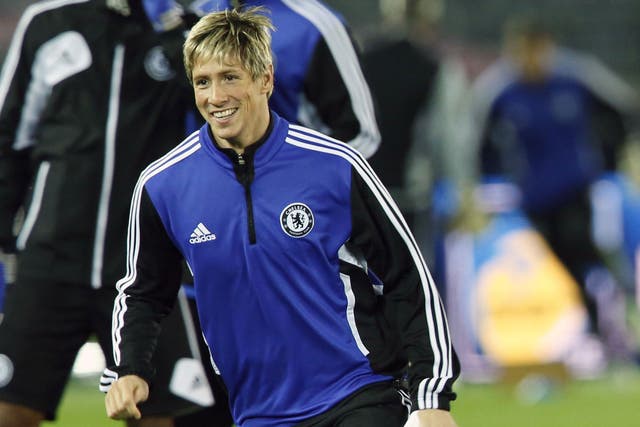 One up front: Lack of other strikers has kept Fernando Torres playing