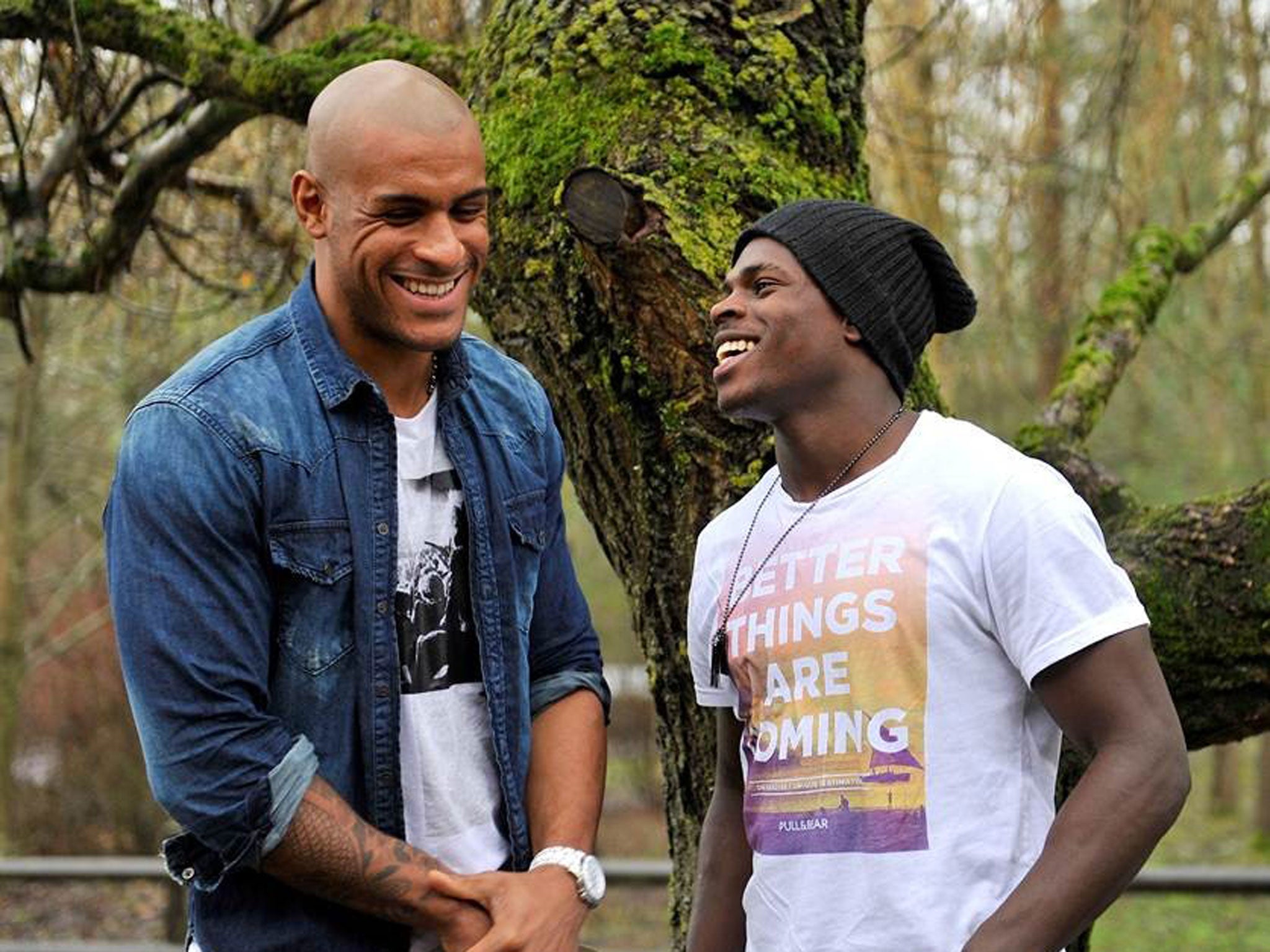 Roots and branch: Tom Varndell (left) and Christian Wade are room-mates, dine at Nando’s and go on holiday together