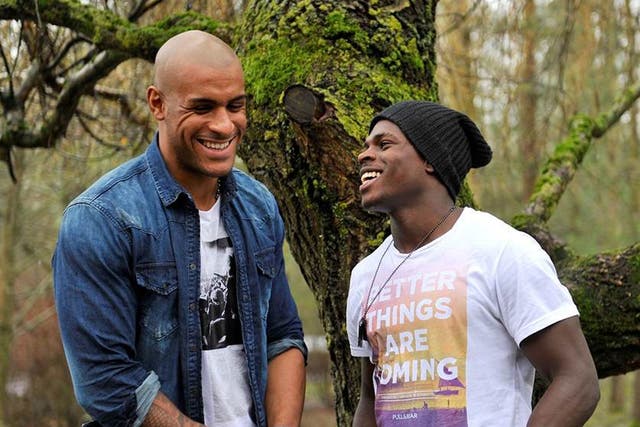 Roots and branch: Tom Varndell (left) and Christian Wade are room-mates, dine at Nando’s and go on holiday together