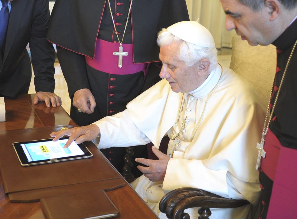 The Pope gets to grips with the world of Twitter