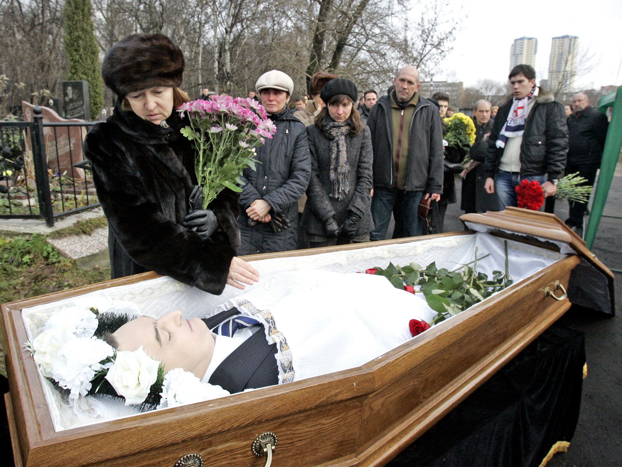 Sergei Magnitsky’s mother, Nataliya Magnitskaya, grieves for her son in 2009