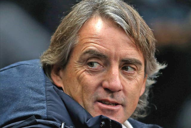 'I am happy with the players I have got,' said Roberto Mancini