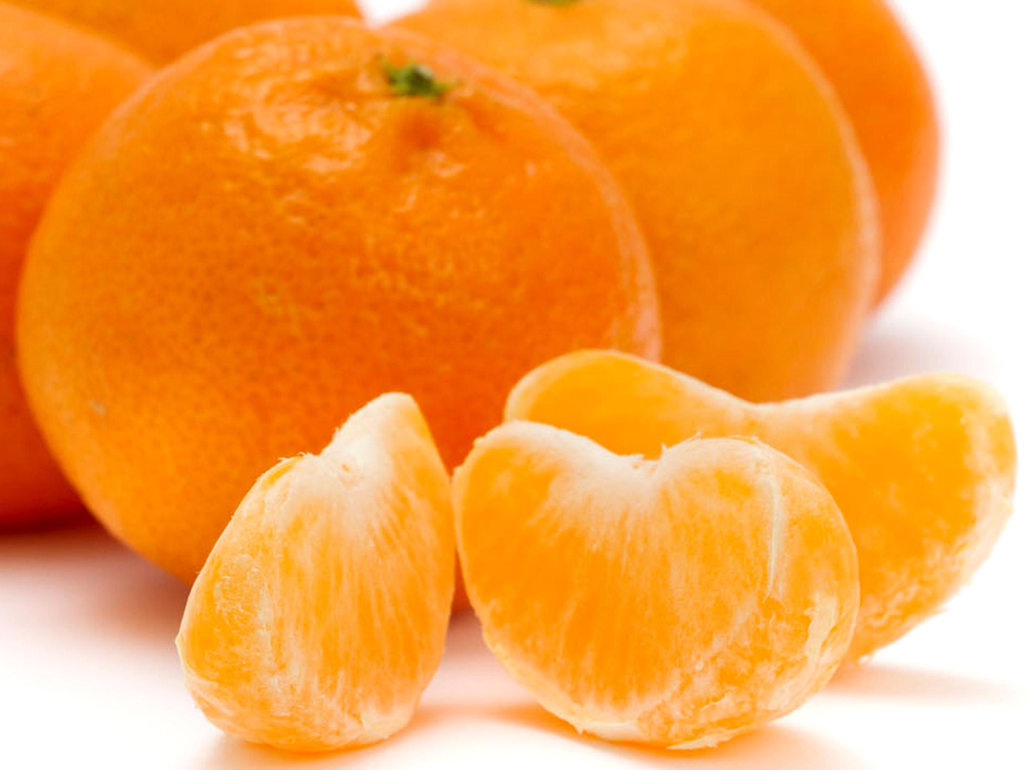 Satsumas are usually orange