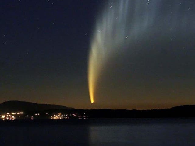 Orbital route: One of the McNaught comets above Chile in 2007