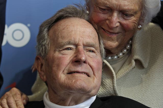 Former US president George H W Bush has been admitted to a hospital intensive care unit