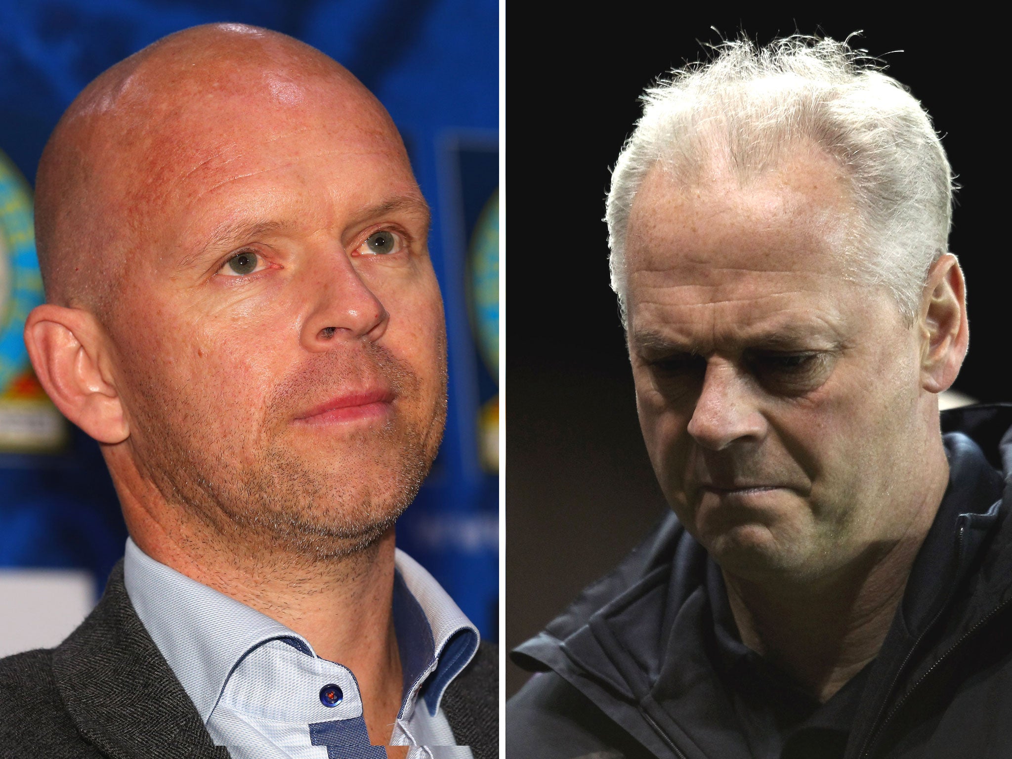 Henning Berg (left) was sacked yesterday, leaving the position of manager open. Little-known coach Judan Ali will take over the running of Blackburn Rovers alongside Kevin McDonald (right)