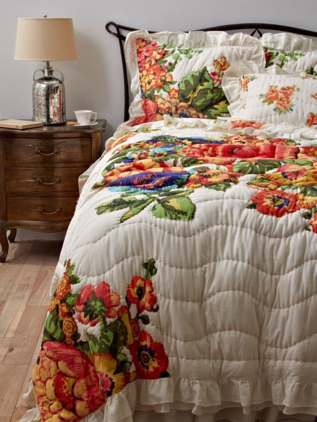 Was £168, now £79.95. Add a touch of spring to your bedroom with this Esperanza quilt, anthropologie.co.uk