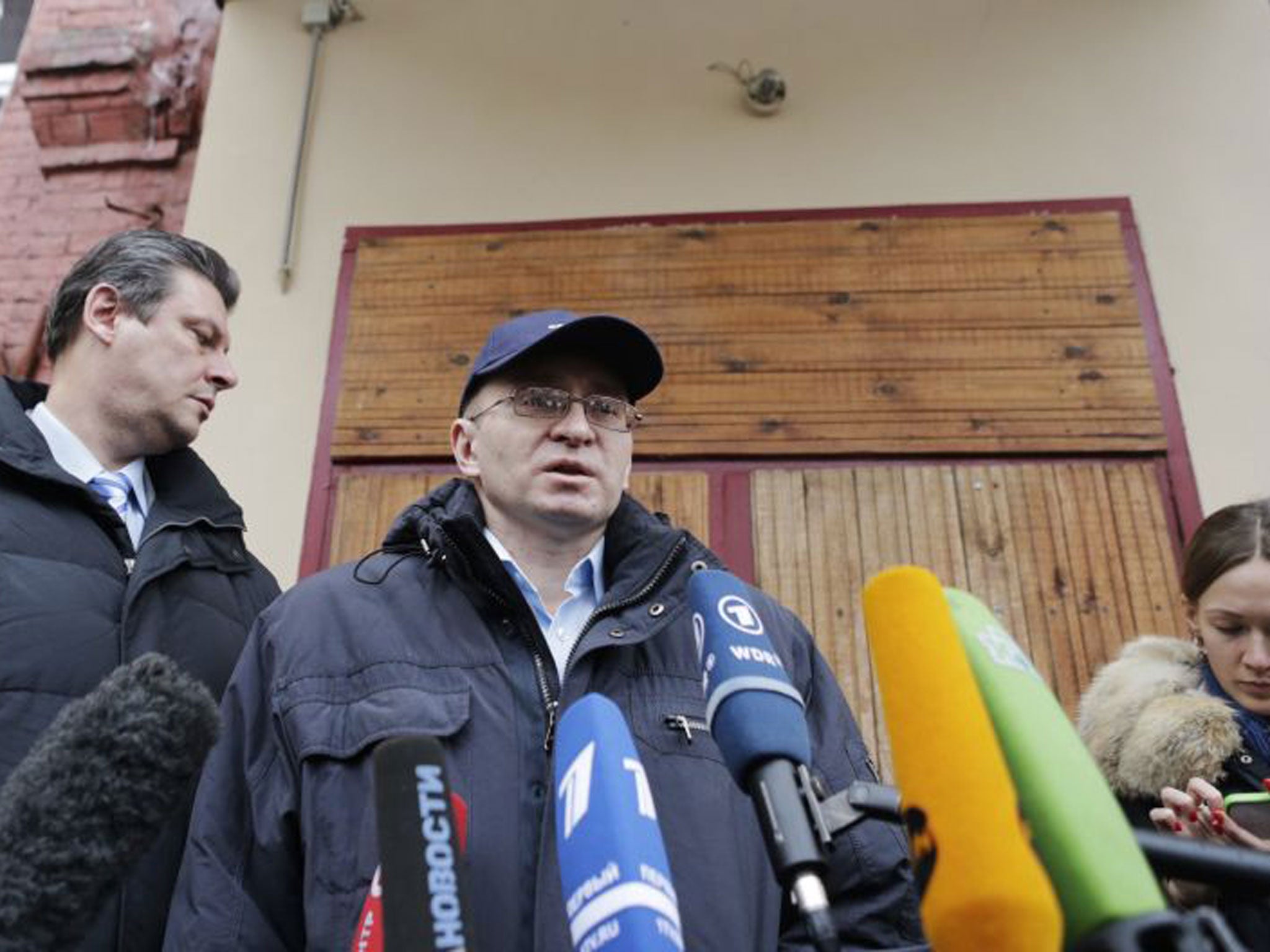 Dmitry Kratov outside court yesterday