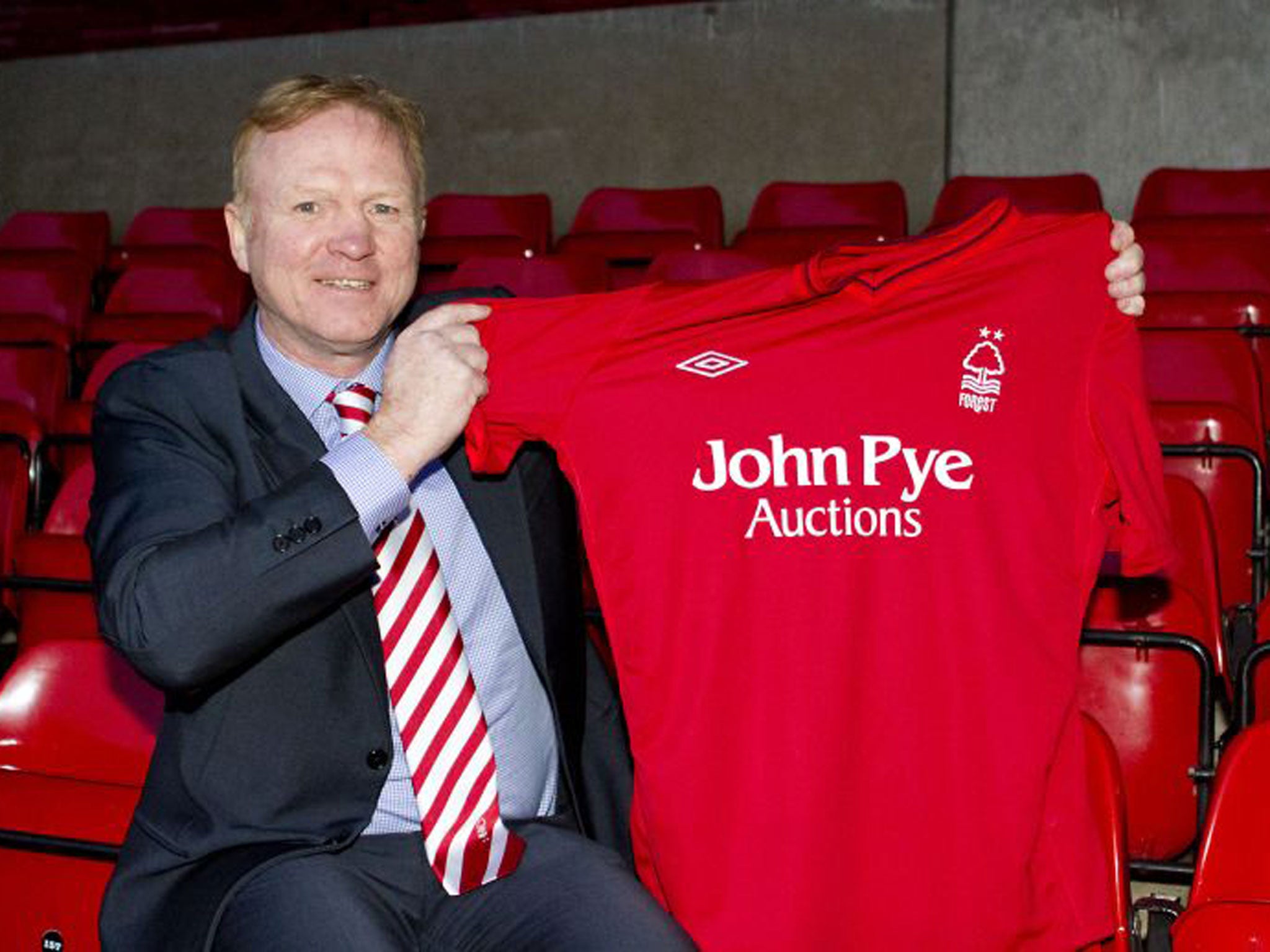 Alex McLeish takes the reins as Nottingham Forest manager yesterday