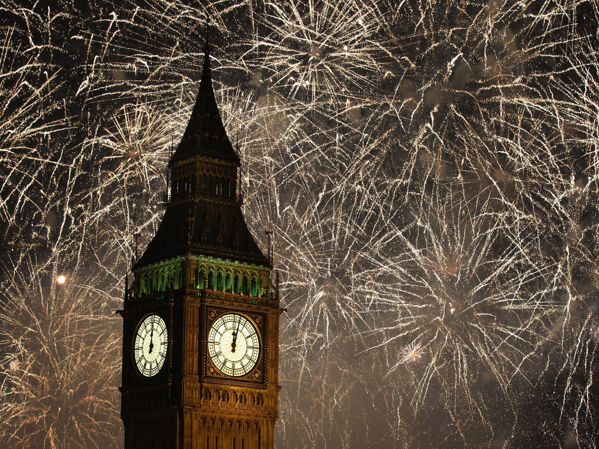 Fireworks in London at last year's New Year's Eve