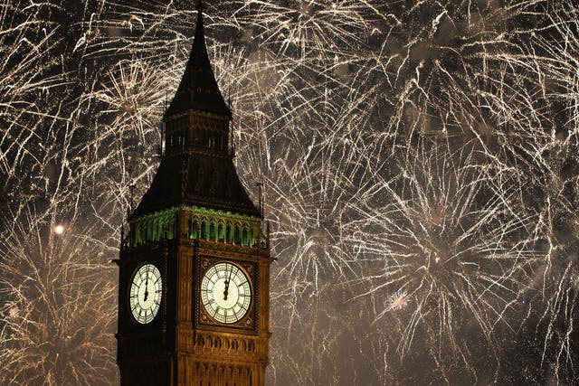 Fireworks in London at last year's New Year's Eve