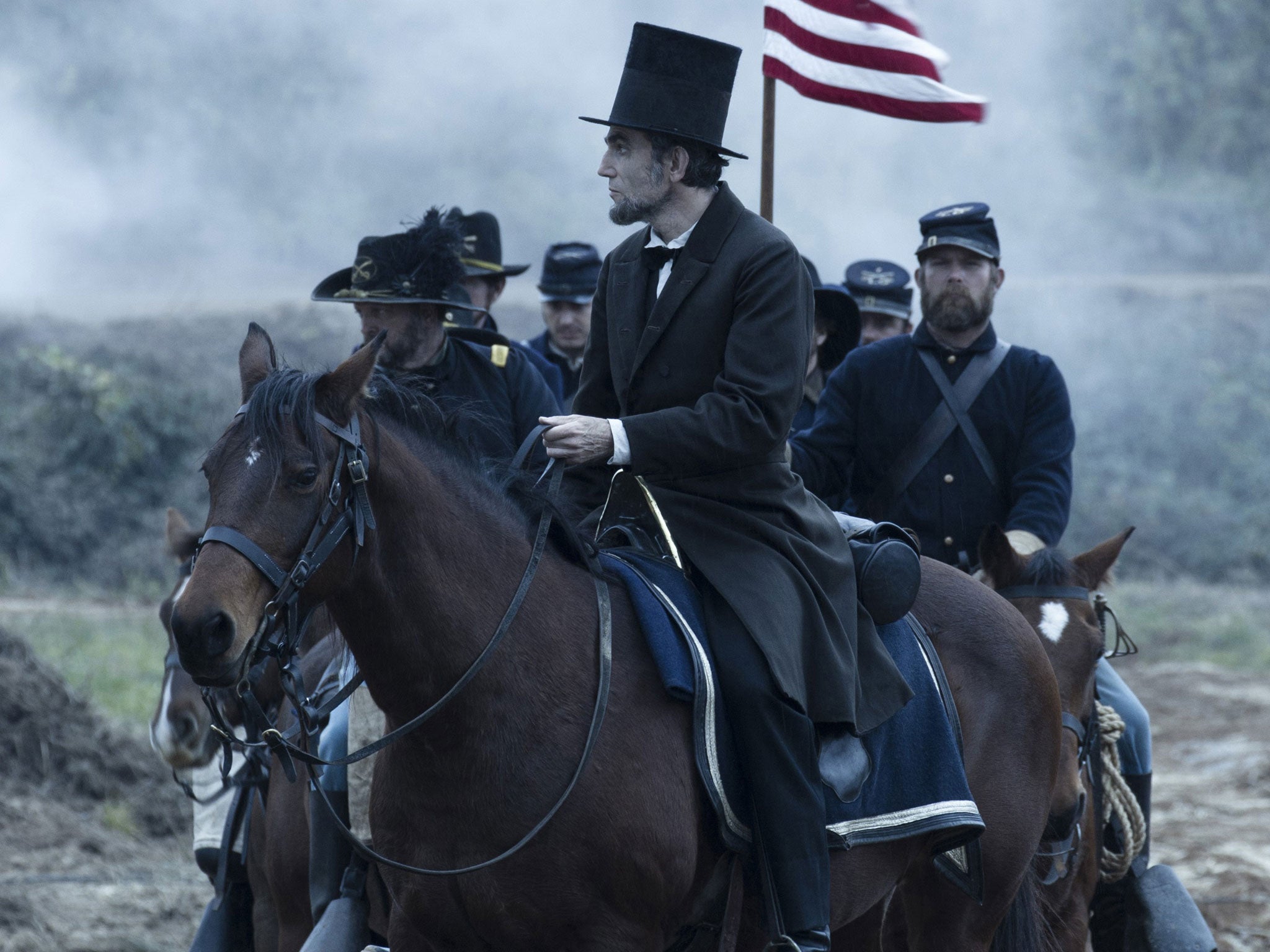 Political wiles: Daniel Day-Lewis as Lincoln, who could handle the opposition
