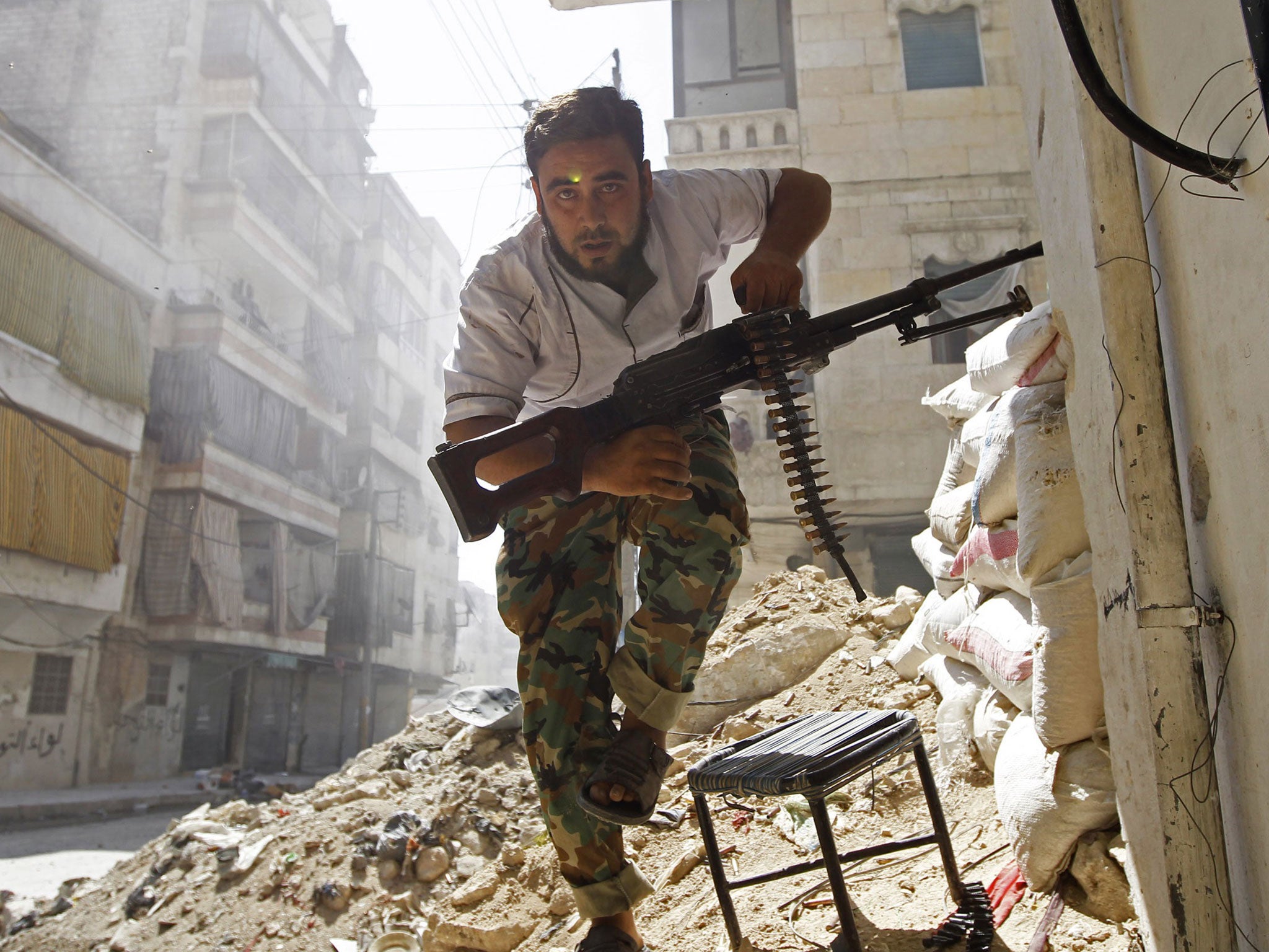 Furies of civil war: The Free Syrian Army still hold enclaves in Aleppo, but is faltering