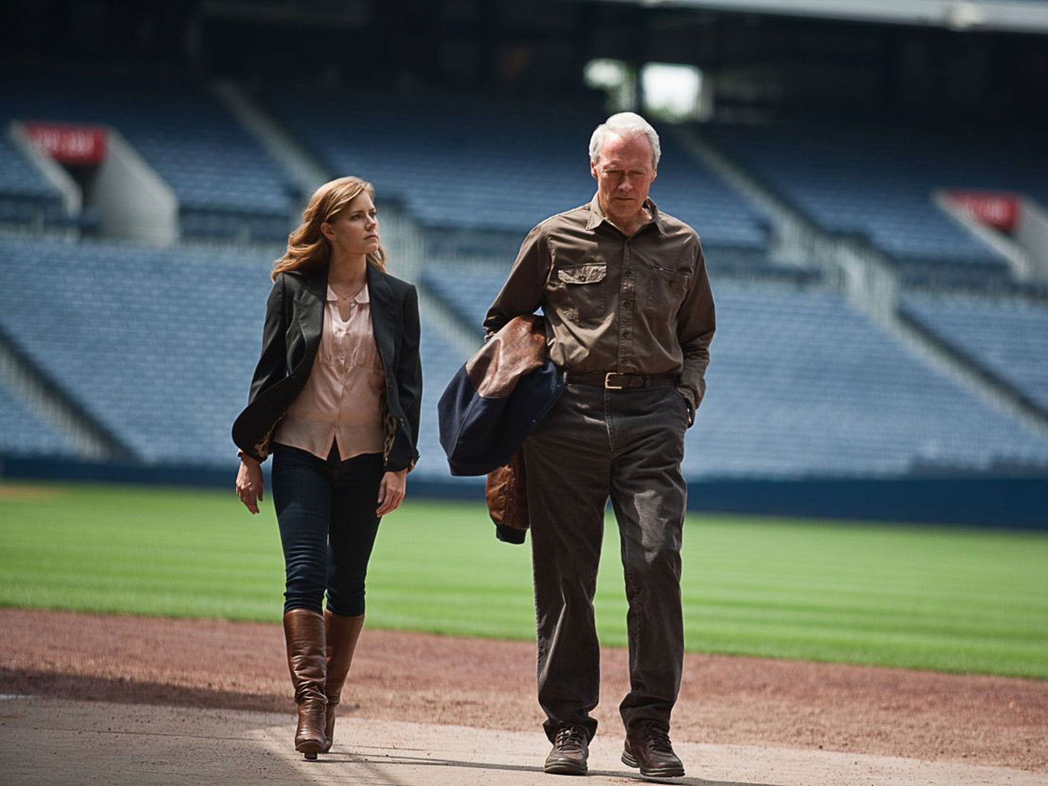 Getting on: Amy Adams and Clint Eastwood in ‘Trouble with the Curve’