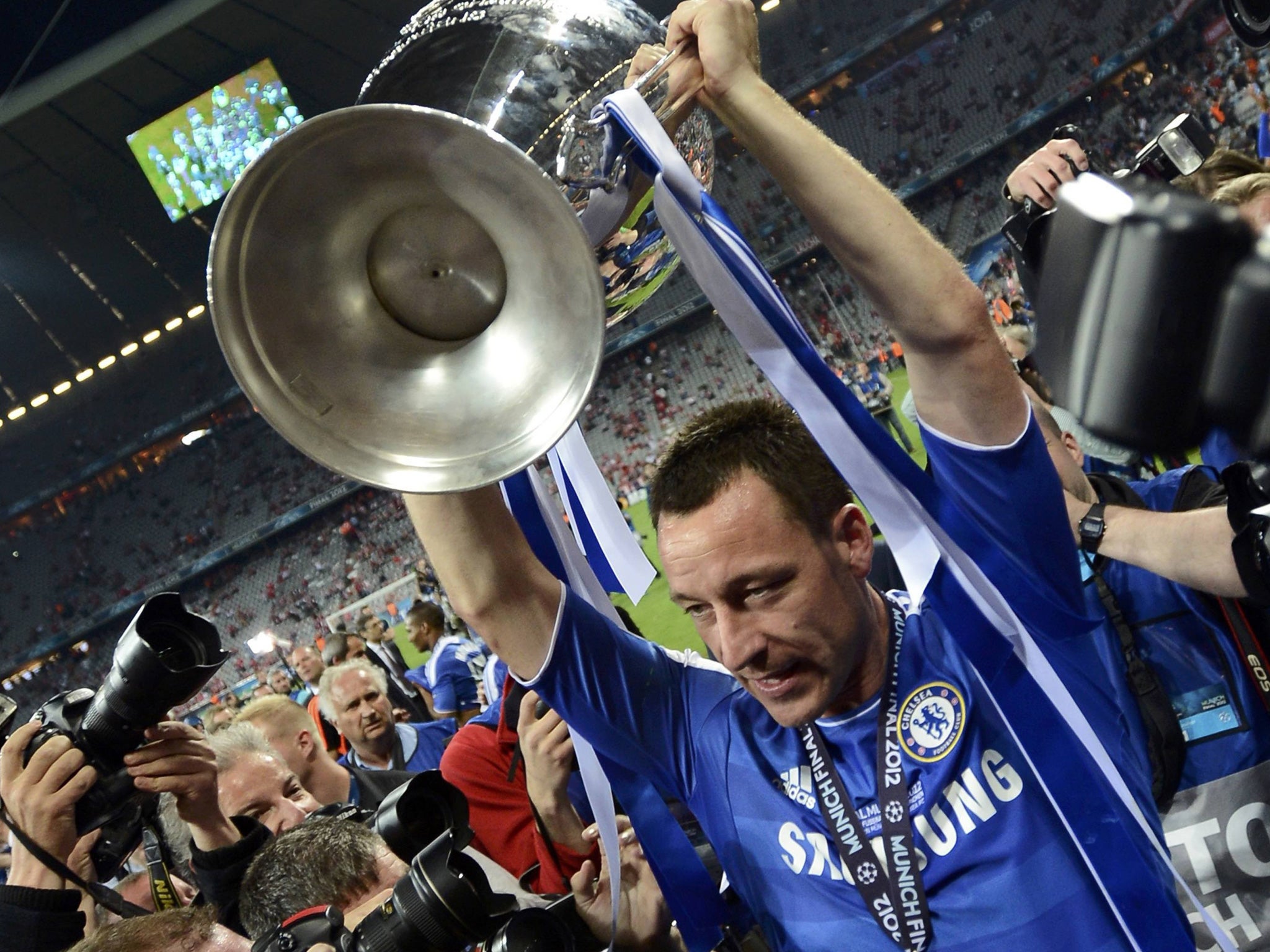 John Terry lifts the Champions League