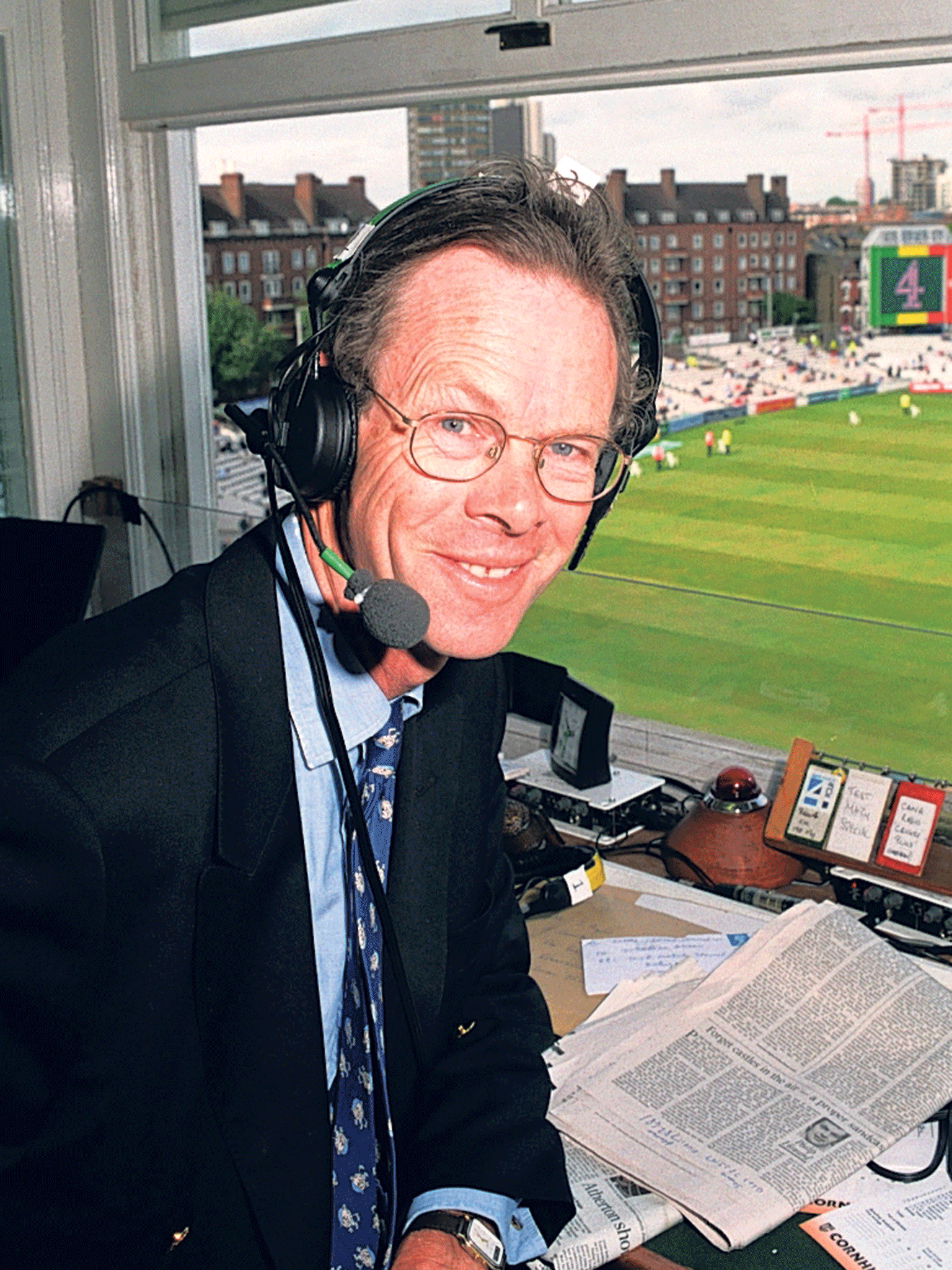 Martin-Jenkins was known as 'The Major' in the press box