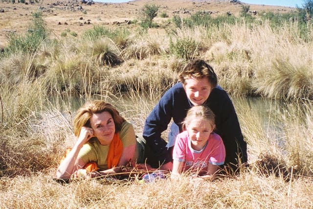 Sarah Crowe pictured with her son, Dominick, and daughter, Kiera, in 2002