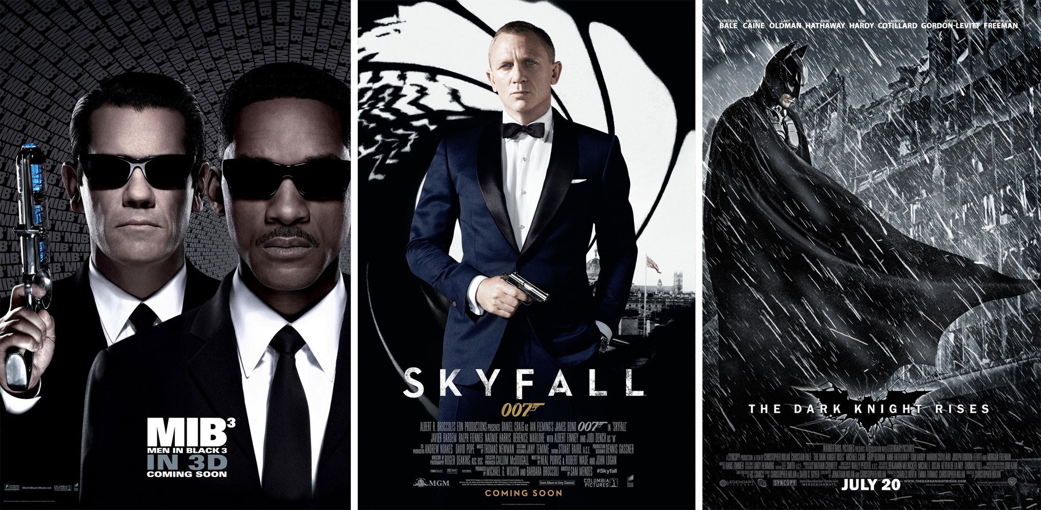 Spot the gaffes? Men In Black III, Skyfall and The Dark Knight Rises
