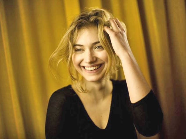 Look happy: Imogen Poots is appearing in some of the most highly anticipated films of the year