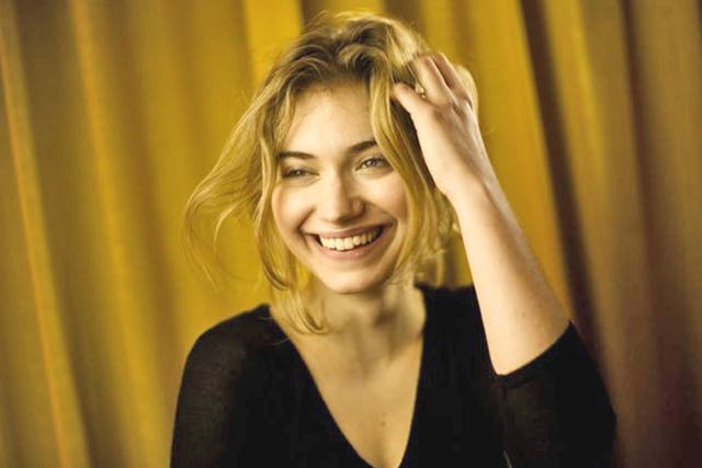 Look happy: Imogen Poots is appearing in some of the most highly anticipated films of the year