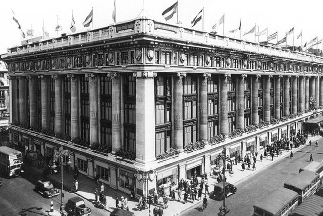 Storied tale: Henry Selfridge’s Oxford Street store in 1931