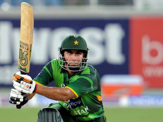 Nasir Jamshed: Hit 106 in Kolkata yesterday as Pakistan inflicted an 85-run defeat on India