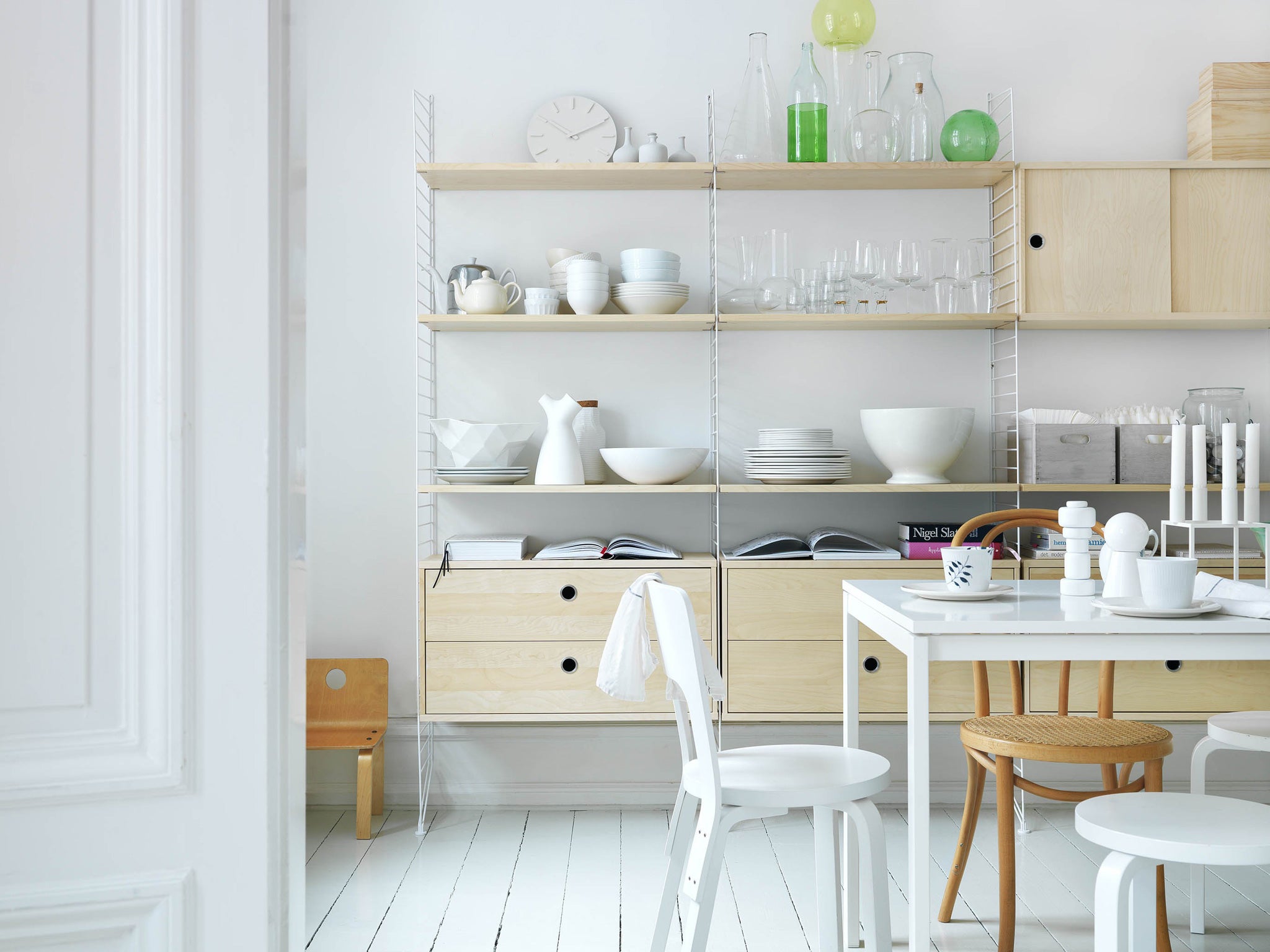 8. Shelving is a great way to get organised and you can add to this
if you need to. From £87, thelollipopshoppe.co.uk