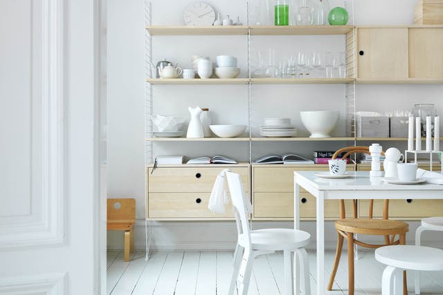 8. Shelving is a great way to get organised and you can add to this
if you need to. From £87, thelollipopshoppe.co.uk