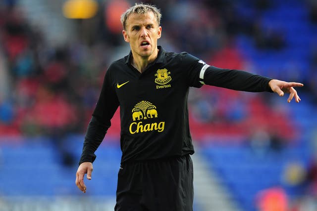 <b>Phil Neville</b><br/>
The Everton skipper was recently hailed by boss David Moyes for his longevity at the top level after joining an exclusive club of players to make 500 appearances in the Premier League. Neville himself has said he hopes to continue