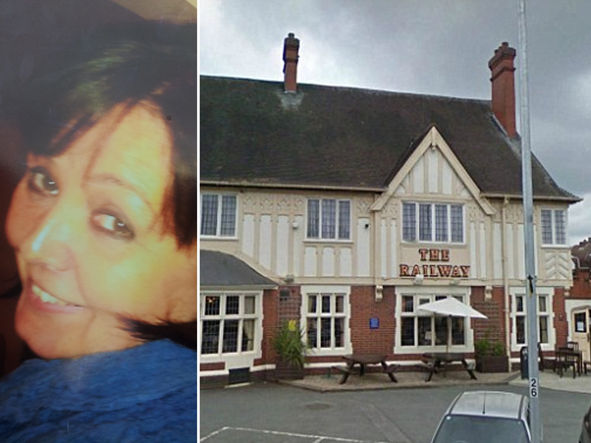 Della Callagher, 46, had eaten Christmas dinner at The Railway Hotel in Hornchurch