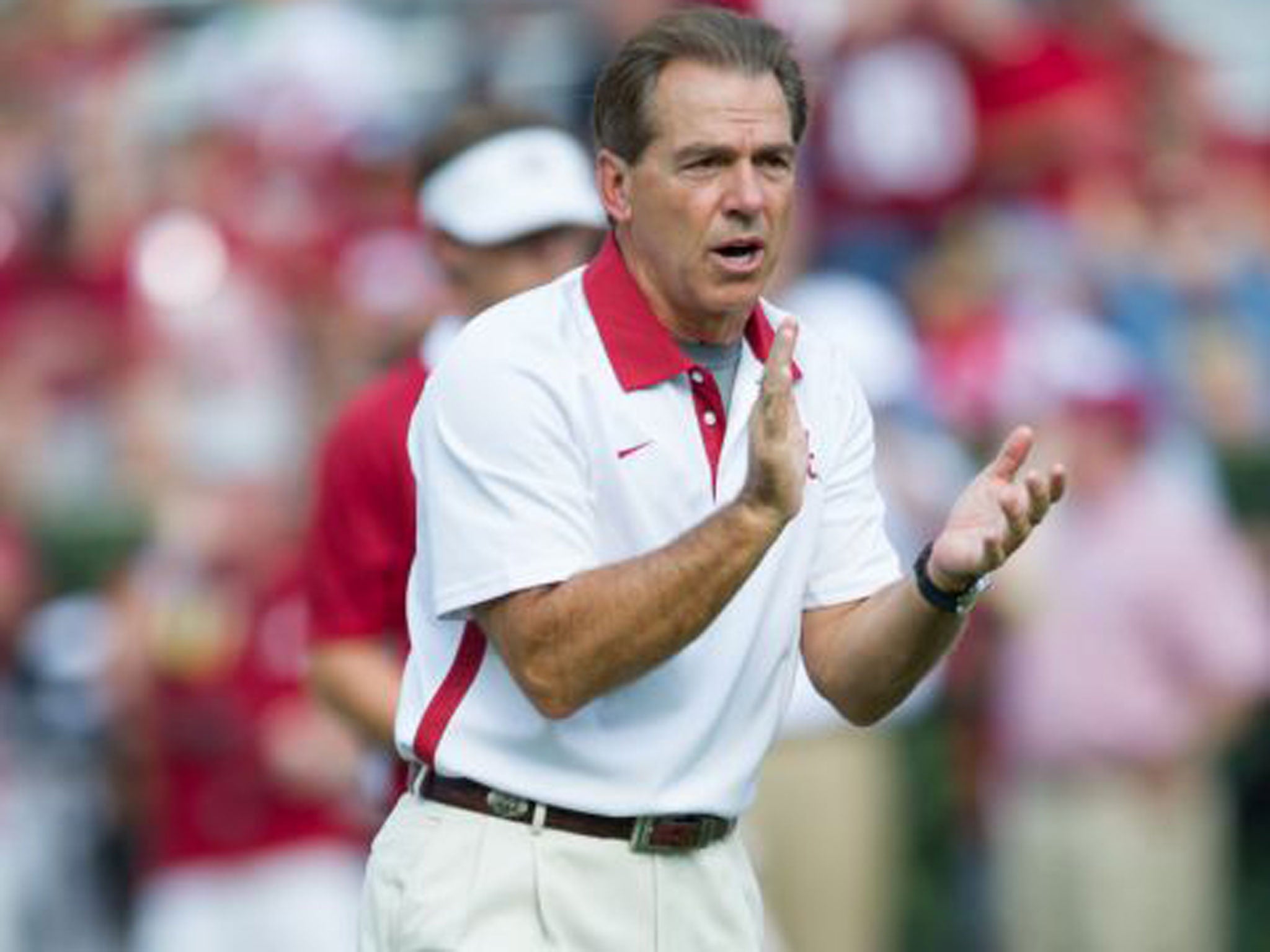 Head coach Nick Saban is rumoured to be leaving college for NFL