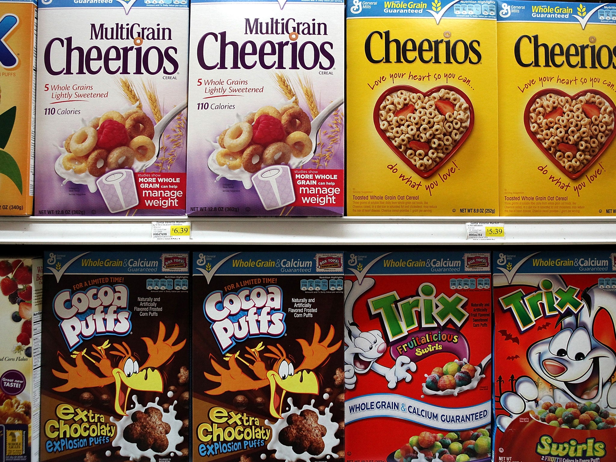Some breakfast cereals aimed at children are 40 per cent